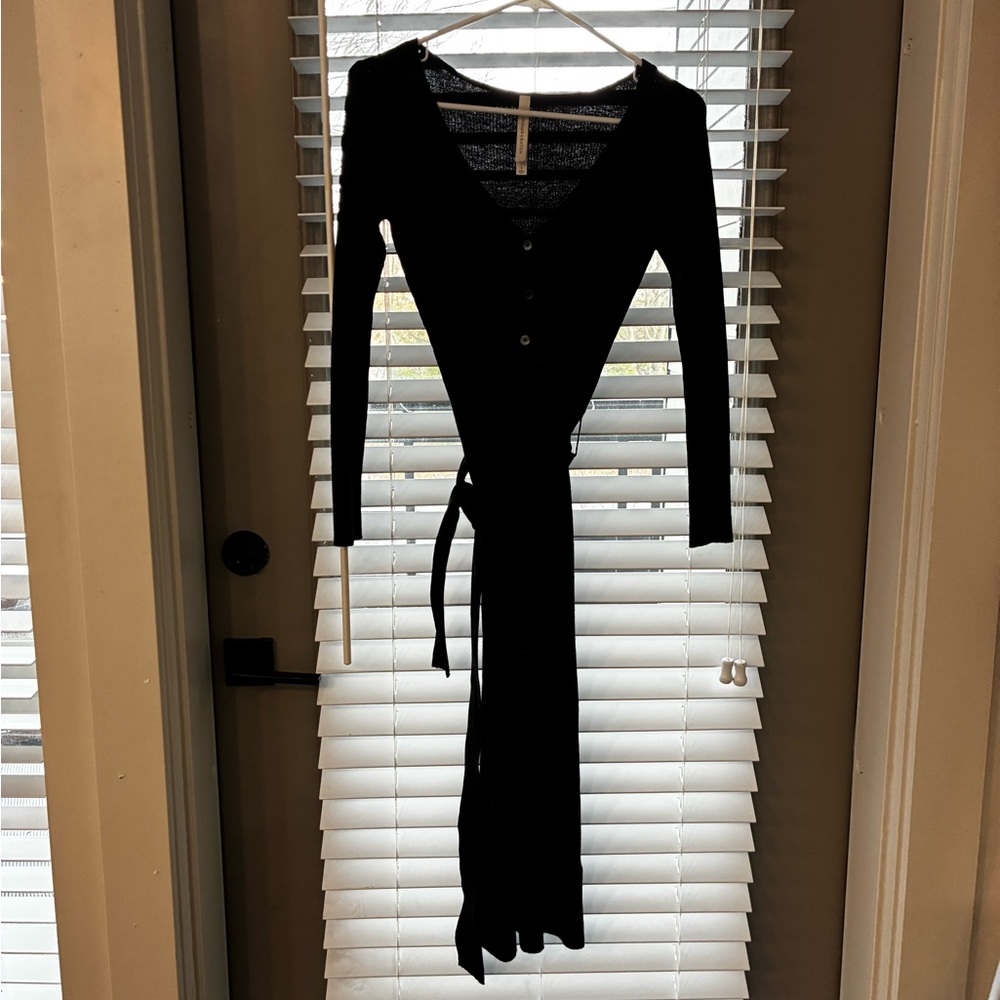 The Group by Babaton (Aritzia) Black Long Sleeve Dress